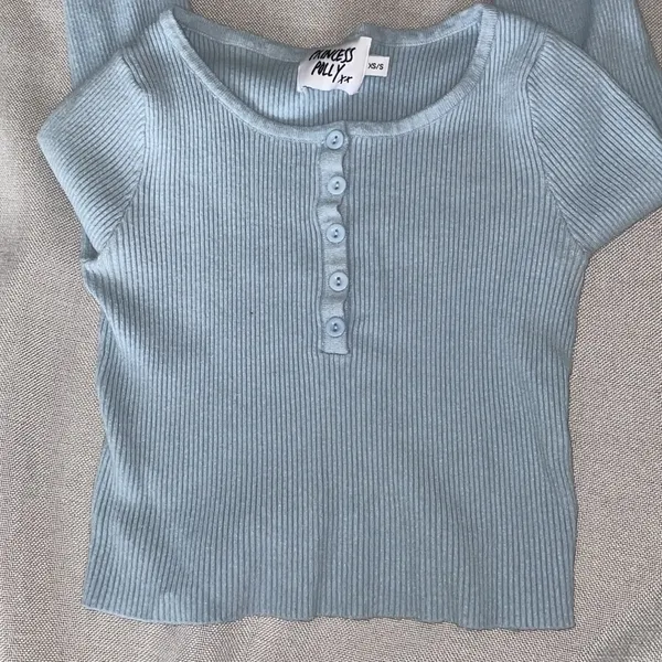 Princess Polly Unwritten Love Top Blue - Image 2