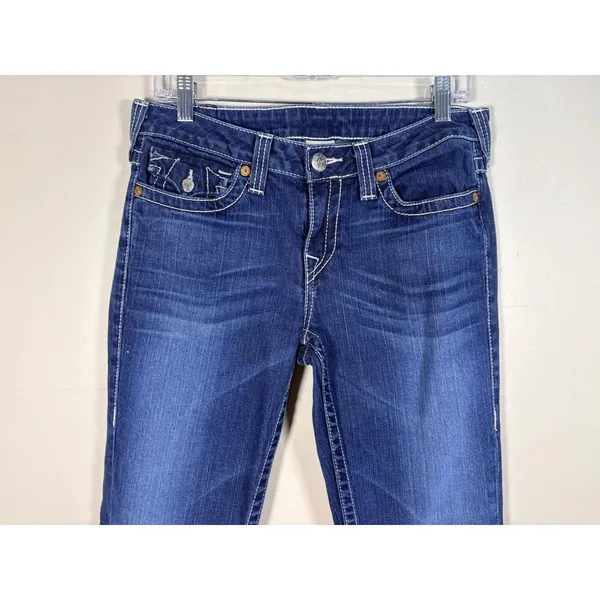 True Religion Becky Jeans Womens 30 Excellent‎ Bootcut Big T Stitching - Image 6