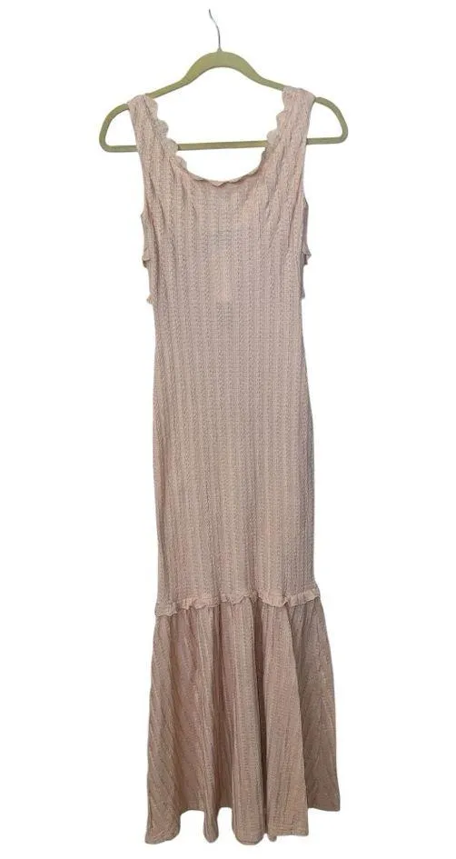 COMMENSE Off-Shoulder Ruffle Detail Dress COLOR - Pink size medium NWT Cut Out - Image 3