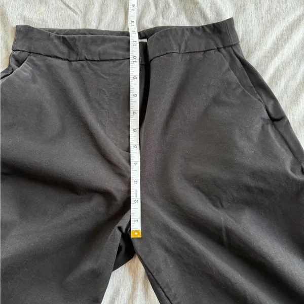 Boden Chino Pants Black High Rise Straight Leg Size 6 Pockets Workwear Office - Image 9
