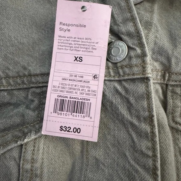 Wild Fable Light Gray Denim Jacket - Image 3