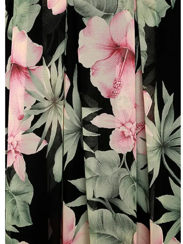 LULUS Sexy Chic Elegant Floral Prom Wedding Tiered Ruffles Chic Maxi Dress - Image 2