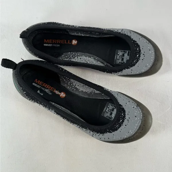 Merrill Synthetic Round Toe Flat in Grey‎ Size 6.5 - Image 2