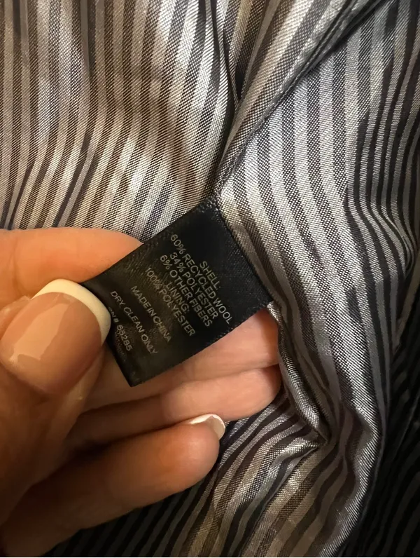tan wool-blend Topcoat from Express size XS - Image 5