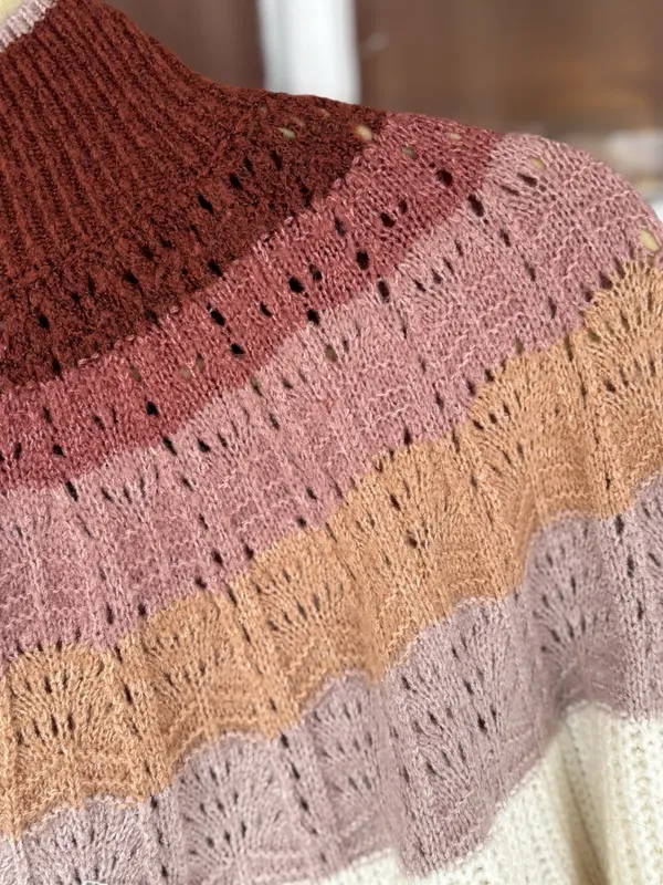 Maurice's Women's XXL Plus Size Ombré Mockneck Pullover Sweater Cozy Fall Chic - Image 6