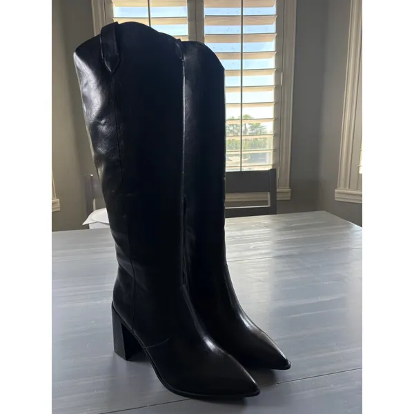 Knee High Boots Casandra Black New Women 10 - Image 3