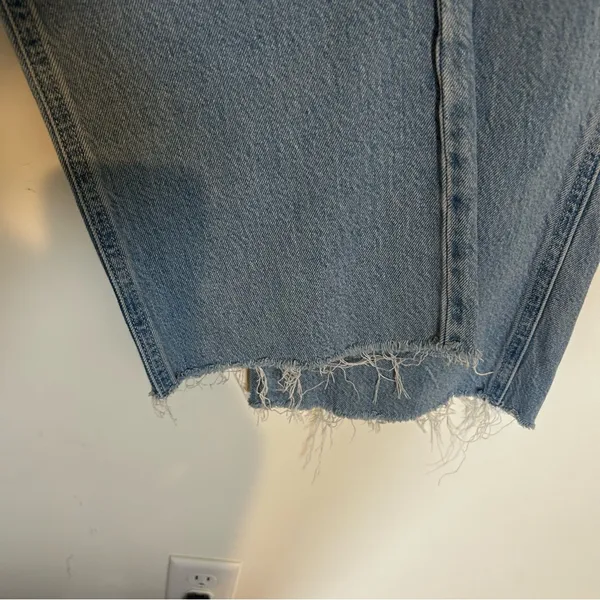 Levi’s High Loose Premium Wide‎ Leg Cargo Utility Style Zipper Pocket Jeans 23 - Image 6