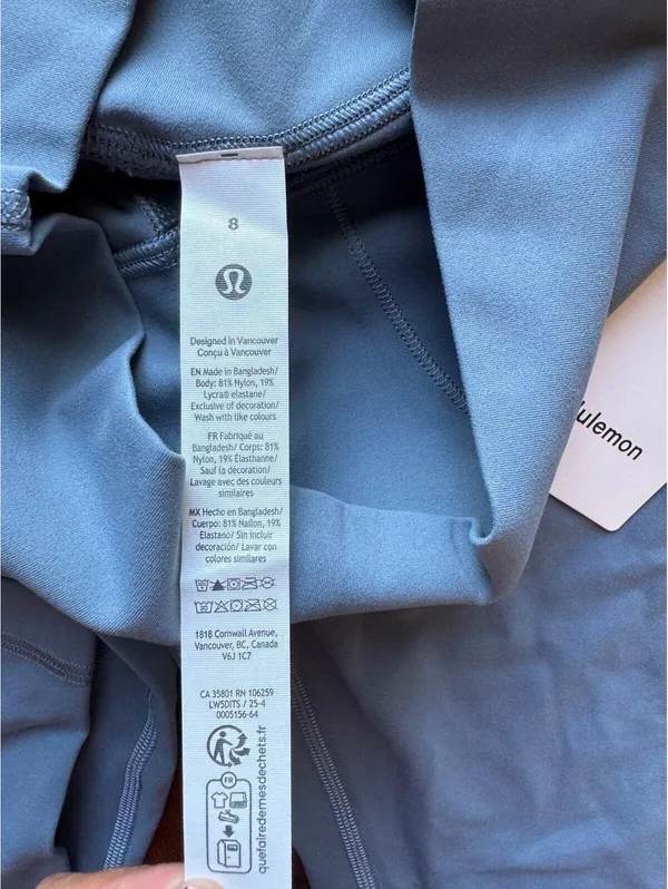 Lululemon Align High Rise 28” Steel Blue Size 8 NWT - Image 6