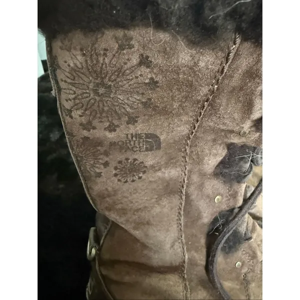The North Face Winter Boots Womens 8 Brown Appu Abby III Primaloft Laced Up - Image 3
