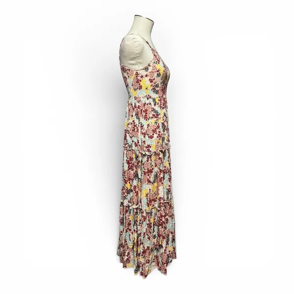 Abel the Label Sleeveless Maxi Dress Pink Blue Yellow Floral XS - Image 5