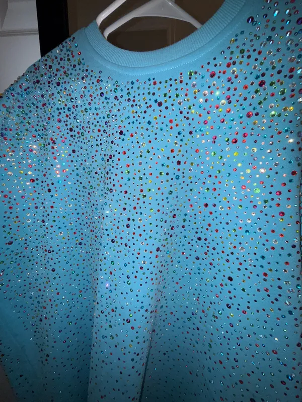 Queen of Sparkles Rhinestone Sweatshirt - Image 3