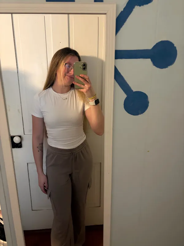 happily Grey brown sweatpants Gray Size M - Image 2