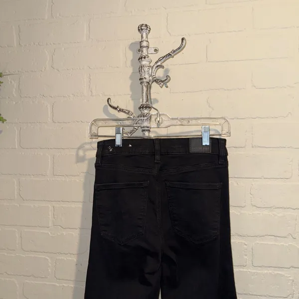 American Eagle Outfitters jeans denim Jeans Black Stretch Pockets Button Fly 2 - Image 4