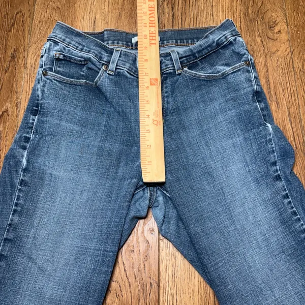 Levi's Classic Bootcut Jeans Medium Wash Raw Hem Womens Size 4 27x29 - Image 6