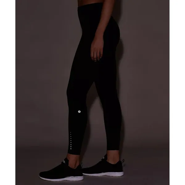 Lululemon Lead The Pack Reflective Tight 28" Black Running Leggings Size 4 - Image 3