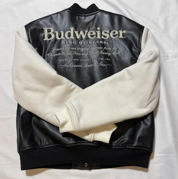 Budweiser pacsun leather jacket - Image 2