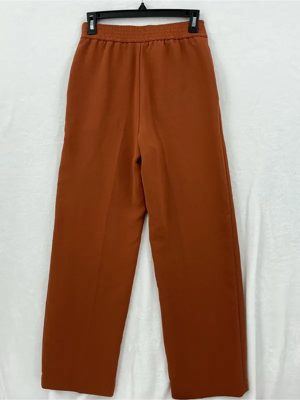 Wilfred Wide-Leg Trousers in Rust Brown 1118 - Image 6
