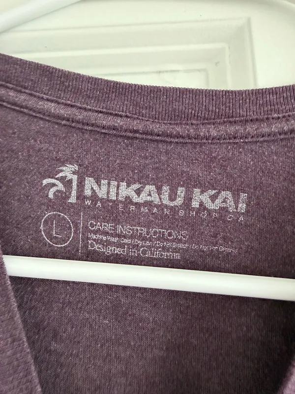 Nikau kia tee shirt Purple Size L - Image 2