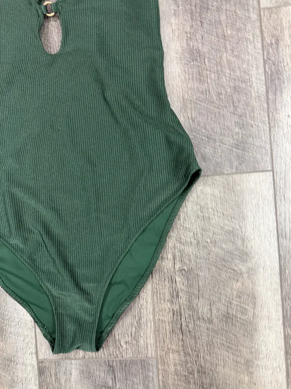 Aerie Olive Ribbed One Piece Swimsuit - Image 2