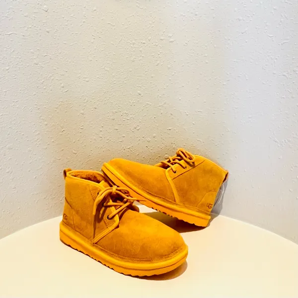 UGG Women's Yellow Suede Ankle Booties - Image 2