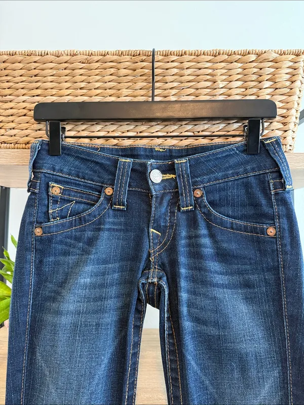 True Religion Billy Low-Rise Slim Leg Jeans, 24 - Image 2