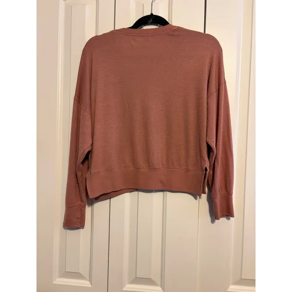 Abercrombie Fitch Soft AF Cozy Crewneck Pullover Sweatshirt Rose Mauve Size S‎ - Image 7