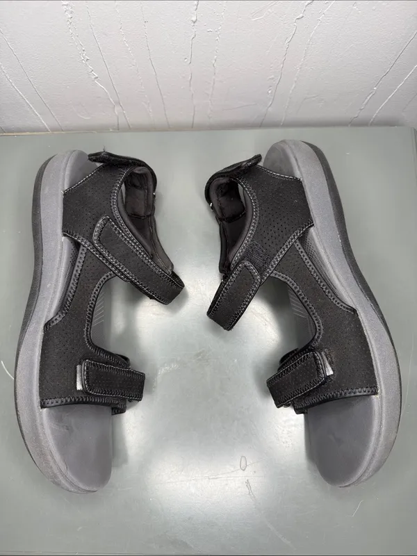 Clarks Cloudsteppers Black Gray Sport Sandals - Image 5