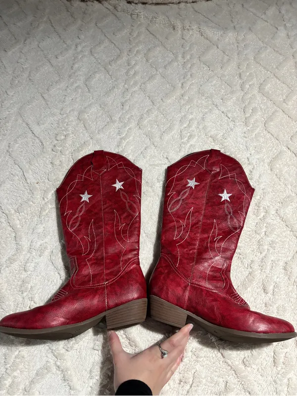 Cowgirl boots red 39 euro size - Image 6