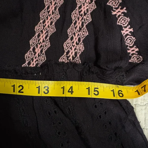 Free People Wild Horses Embroidered‎ Long Sleeve Mini Dress Size Small EUC - Image 6