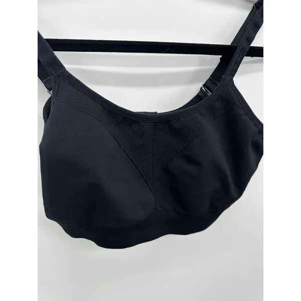 Soma Womens Sport Seamless Ballet Back Bra Sz‎ M Black Everyday Comfort Basic - Image 3