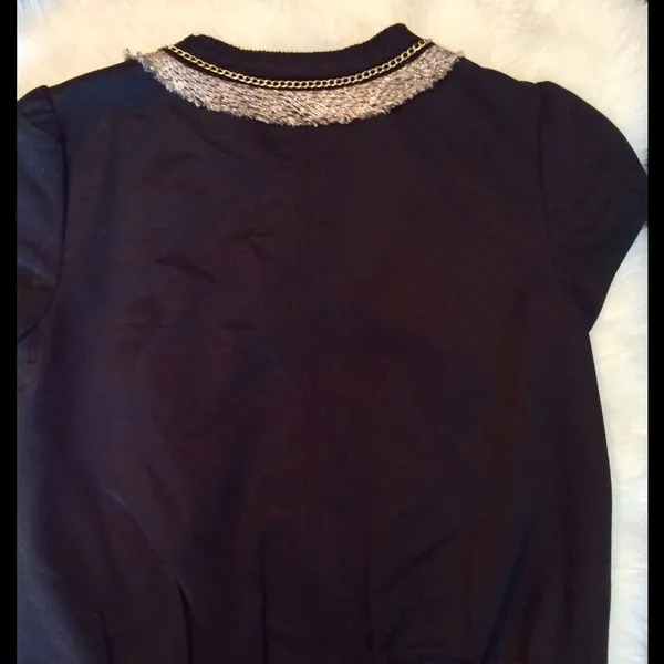 BCBGMAXAZRIA Jacket With Gold‎ Chain Trim - Image 4