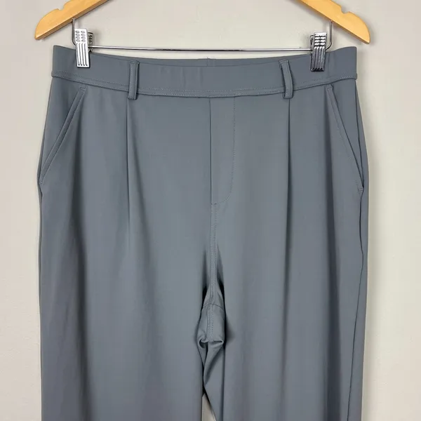 Halara High Waisted Pocket Straight Leg Work Pants Womens‎ PL Petite Large Gray - Image 5