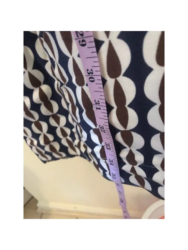 Boden EUC Women's Geometric Print Scoop Neck Dress Size 8L - Image 8