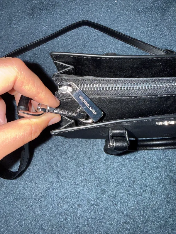 Michael Kors Black Leather Satchel Handbag - Image 5