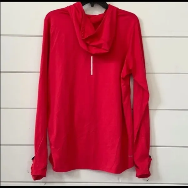 NIKE Dri Fit Pull Over XL Pink Hooded Lightweight Running - Image 5