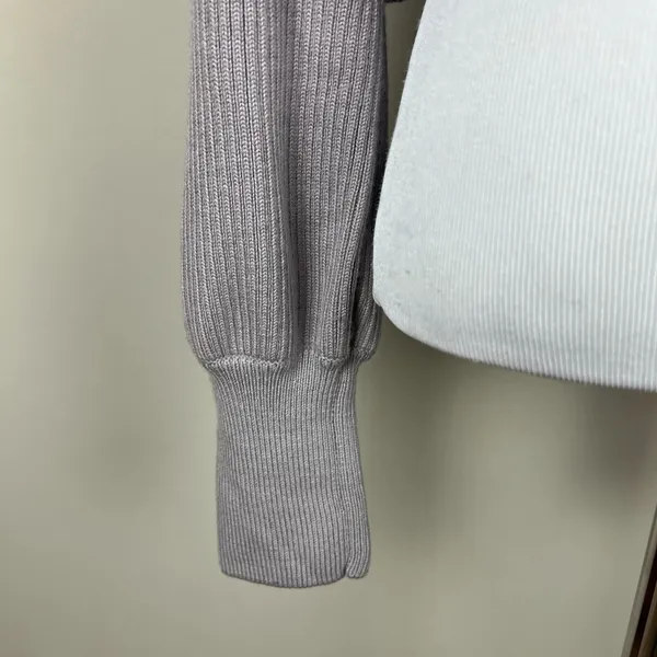 Wilfred Aritzia Sweater Small Cropped Turtleneck Merino Wool‎ Ribbed Pullover S - Image 4