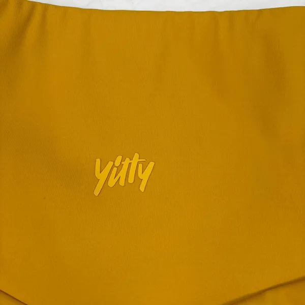 Yitty mustard bike shorts. Size M. no tags. Lizzo. athleisure, activewear - Image 3