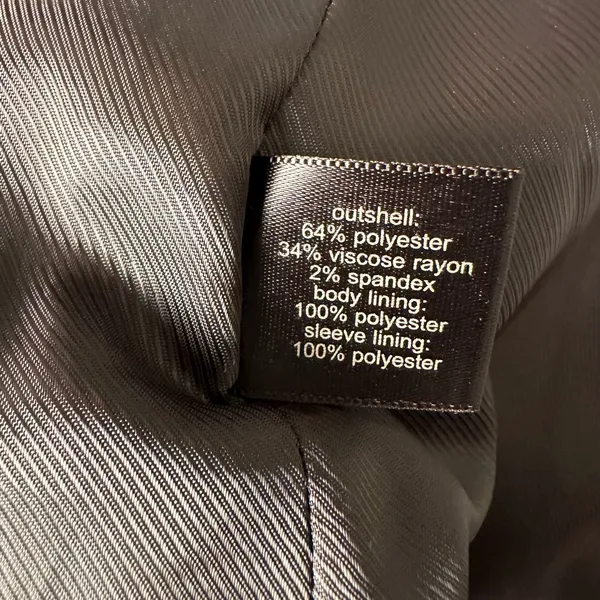The Limited Dark Gray Tailored Blazer Size 6 - Image 5