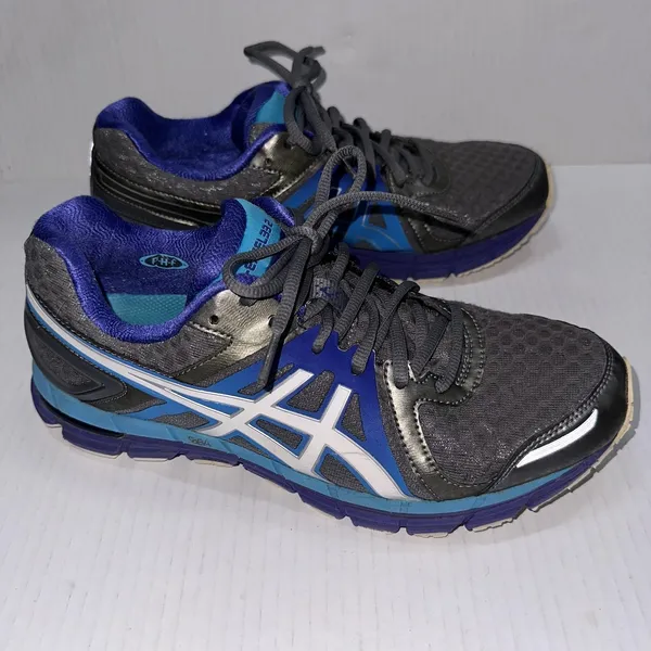 ASICS EXCEL33 2 Shoes Womens 9.5‎ Gray Blue Mesh Running Athletic Sneakers T365N - Image 2