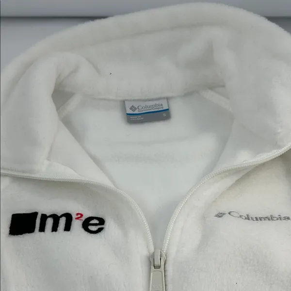 Columbia Soft White Fleece Jacket - Image 2