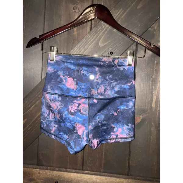LULULEMON Boogie Short Roll Down‎ Multicolour moody mirage deep navy Size 0 - Image 3
