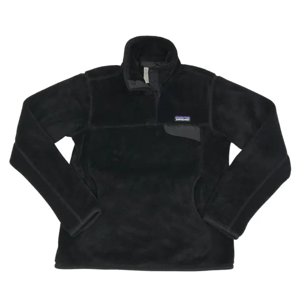 PATAGONIA Re-Tool Snap-T Fleece Pullover Women S Black Outdoor Y2K Gorpcore - Image 4