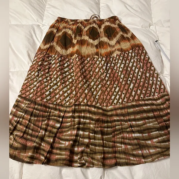 Chaudry Boho Cotton Skirt - NWT - Size S Patterned Women's Skirt - Image 4