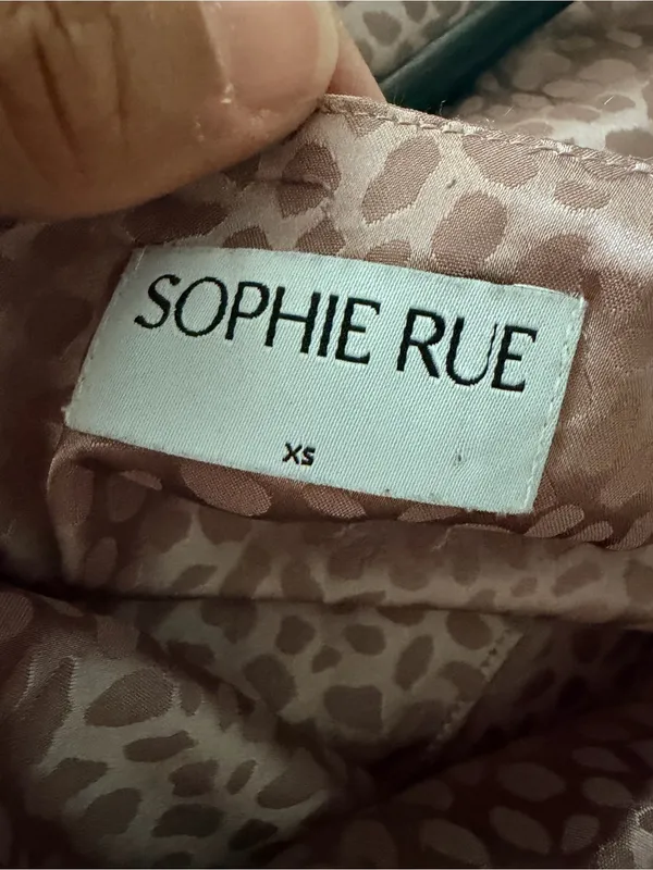 Sophie Rue Beige Taupe Animal Print Mini Slip Dress - Image 5