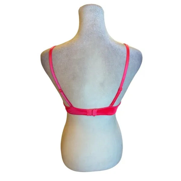 Victoria’s Secret Pink Lace Plunge Push-Up Bra 34B Adjustable Straps - Image 3