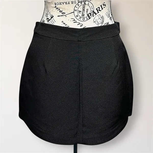 English Factory XS Black Lace Up Corset High Waist Skort Y2K Whimsigoth Witchy‎ - Image 7