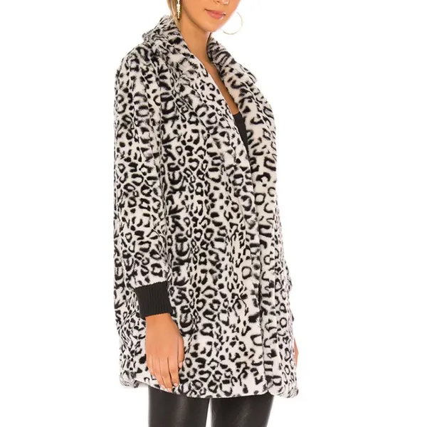 Jack by BB Dakota Top Cat Faux Fur Animal Leopard Coat - Image 2