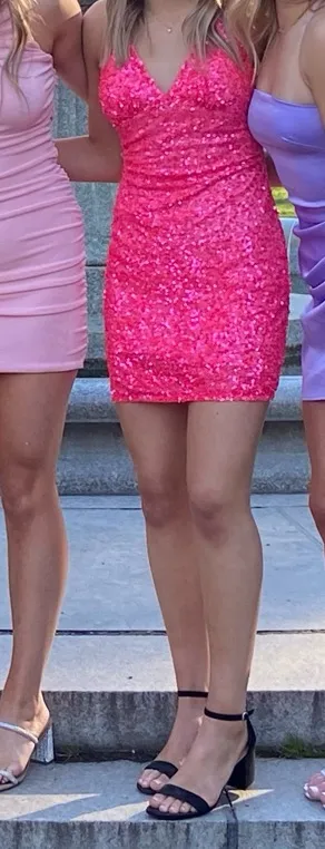 Pink sequin dress Size 0 - Image 3