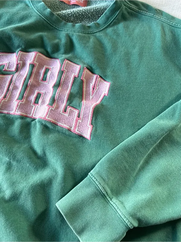 Green Girly ‘Toast’ Crew Neck Sweatshirt - Large - Image 7