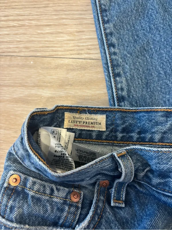 Levi’s Premium Denim 501 Wide Straight Jeans - Image 2